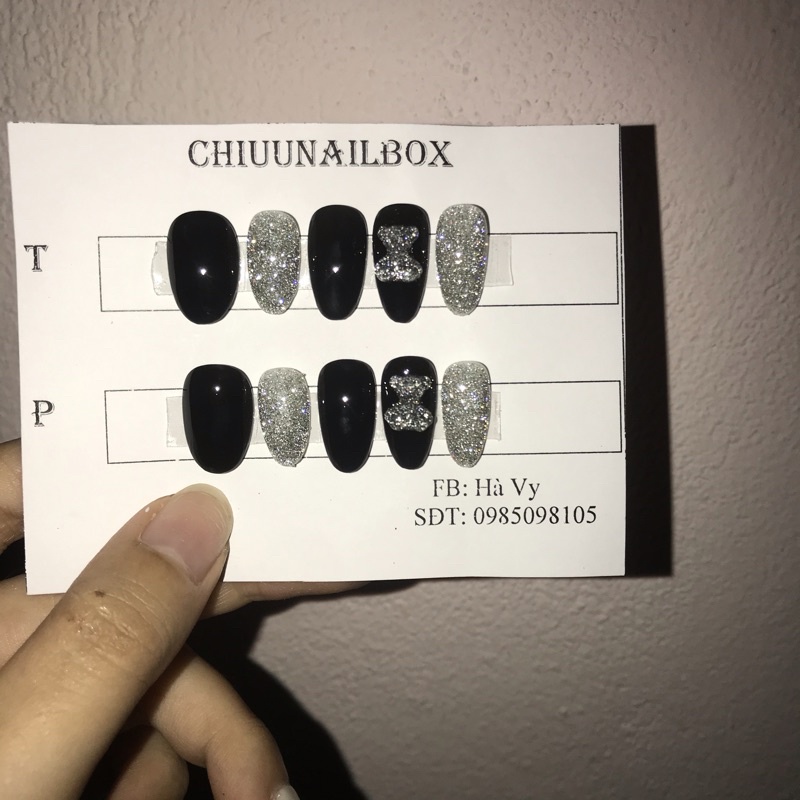 Móng úp thiết kế_ mã gấu gel flash [ nailbox xinh giá rẻ]