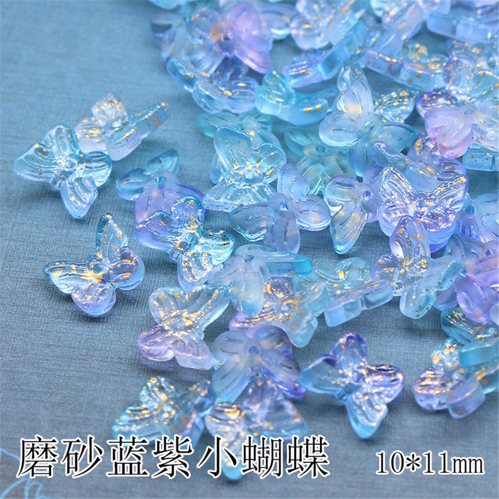 Set 10 Phụ Kiện Trang Trí Móng Tay Hình Bướm Thiết Kế Xinh Xắn