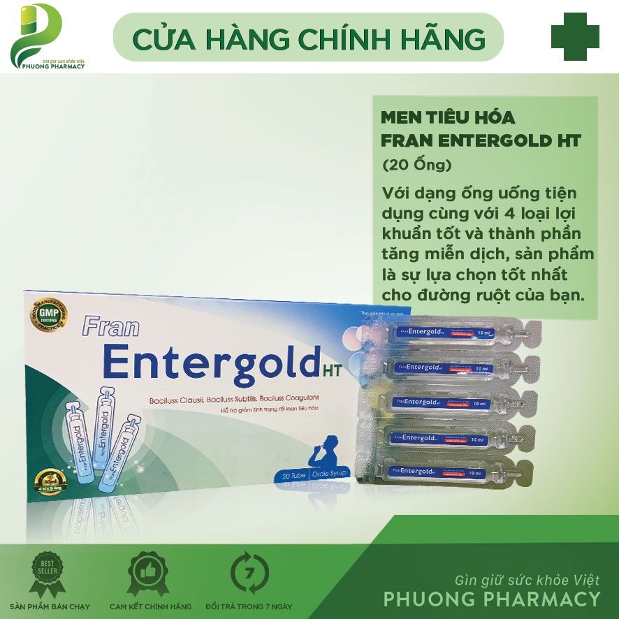 Men tiêu hóa dạng uống Fran Enter Gold HT