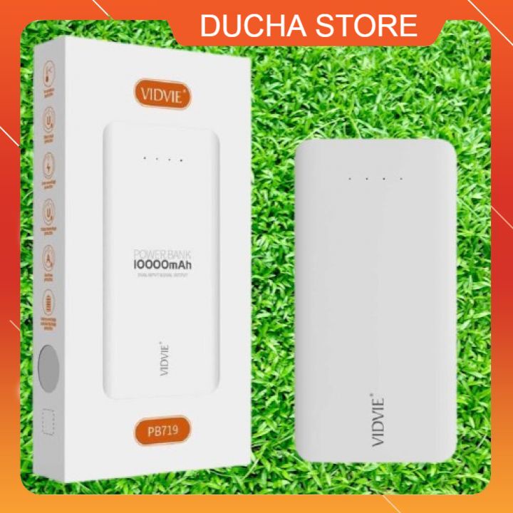 Free ShipPin dự phòng VIDVIE PB719 10000mAh- Mới 100% nguyên seal