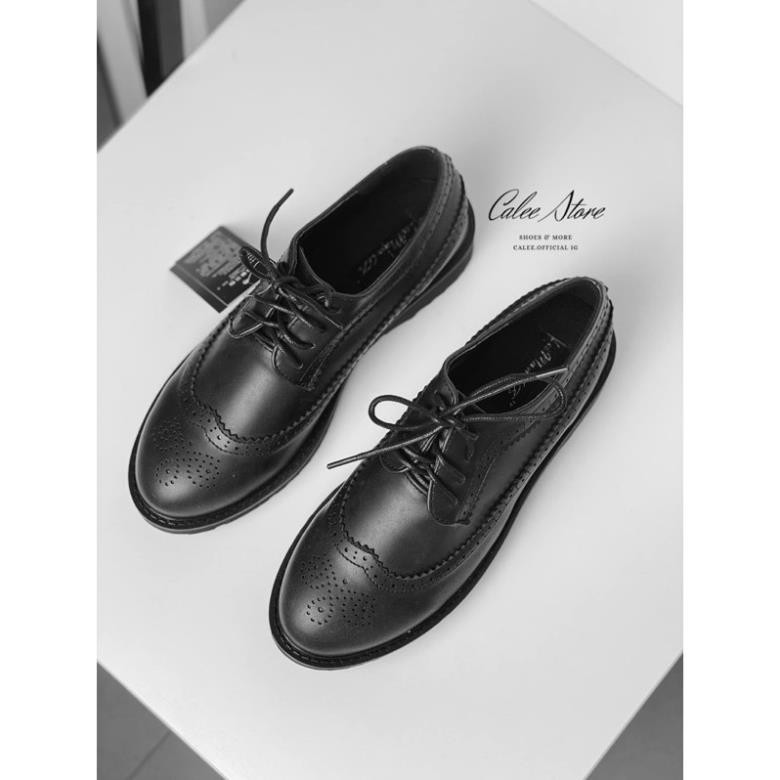 Giày oxfords da mềm nữ (Có clip tự quay sản phẩm) đế cao su cao cấp -h91 | BigBuy360 - bigbuy360.vn