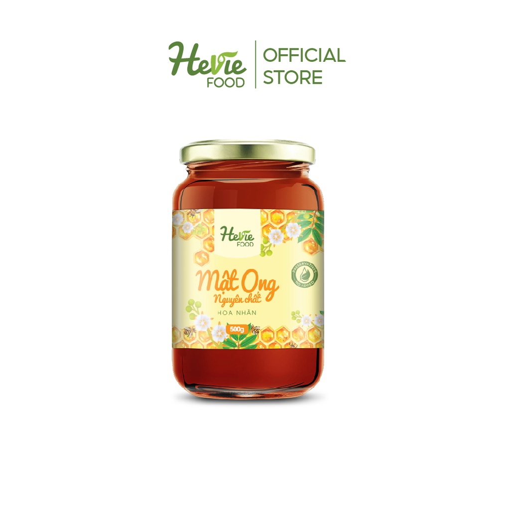 [Mã LIFEM1 giảm 50k đơn 99k] Mật Ong Nguyên Chất Xuất Khẩu HeVieFood 500Gr