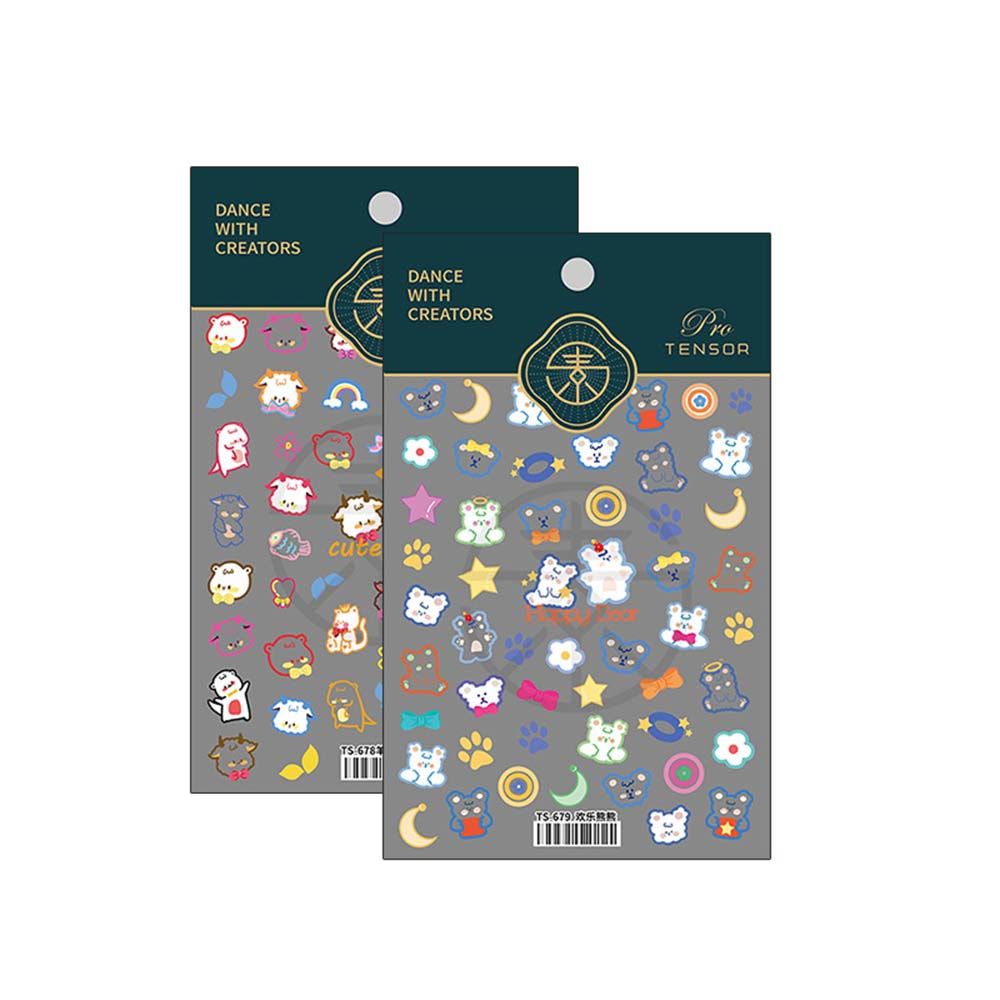 [Hàng mới về] Hình dán móng tay trang trí nghệ thuật siêu mỏng họa tiết hoạt hình đáng yêu phong cách Nhật Bản