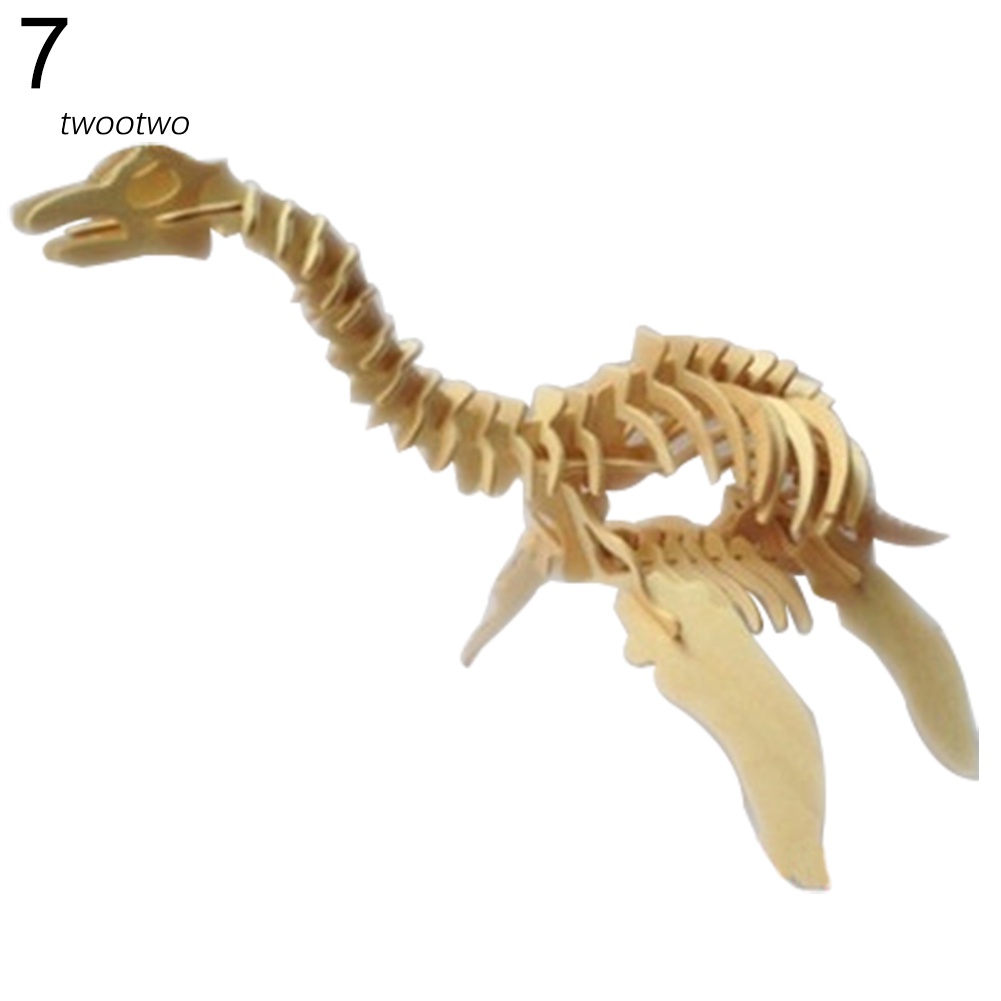 Đồ chơi lắp ráp mô hình xương khủng long 3d bằng gỗ cho bé