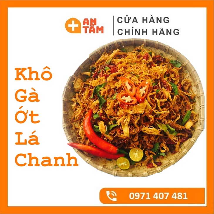 Khô Gà Lá Chanh Cay Ớt - Đồ Ăn Vặt Ngon Cực