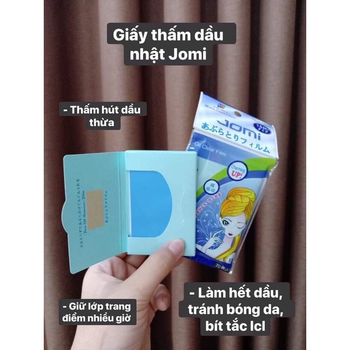 Giấy Thấm Dầu Jomi Nhật Bản 70 Miếng (Oil Clear)