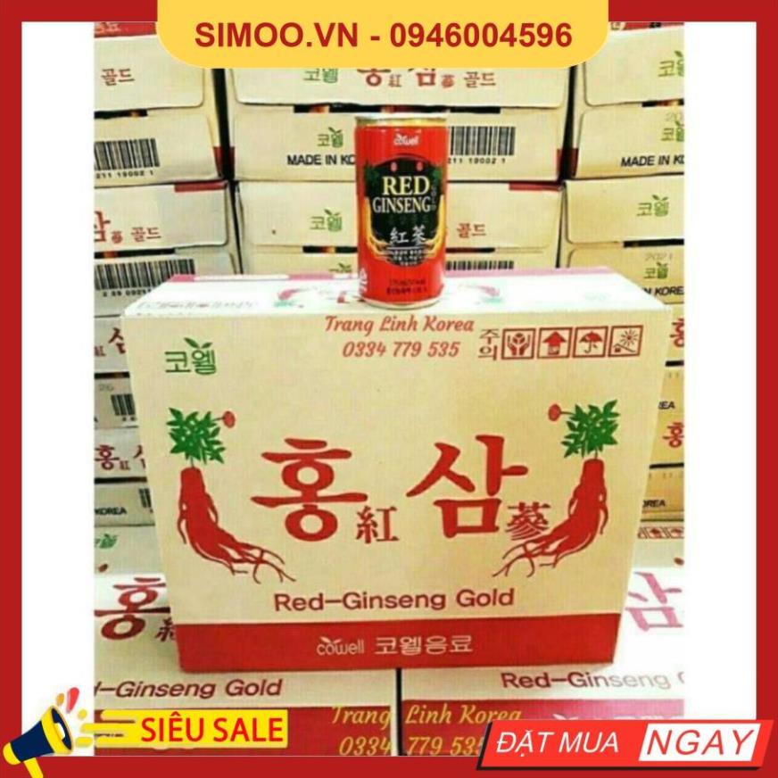 💥 ⚡ SẢN PHẨM CHÍNH HÃNG 💥 ⚡ [ Sale Sốc ] Nước Hồng Sâm Lon Chính Hãng Hàn Quốc 💥 ⚡