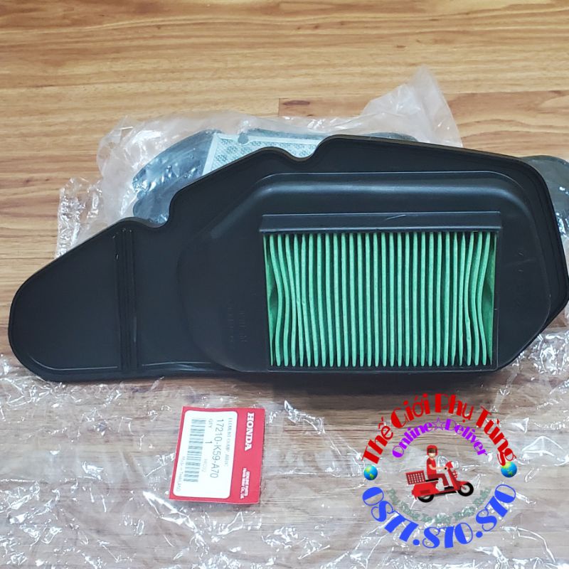 Lọc gió Vario, Click 150 2018 đến nay zin Honda Thái Lan - 17210-K59-A70