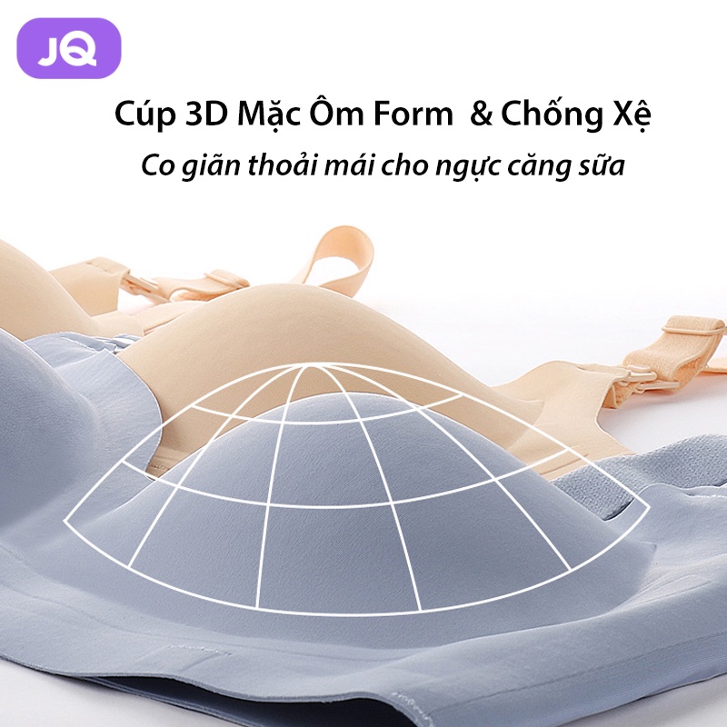 Áo lót bầu cho con bú không gọng JOYNCLEON đệm thông hơi tản nhiệt, ôm form chống xệ