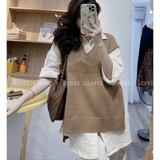 Set  Aó sơ mi + Gile cúc sườn