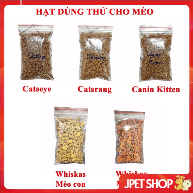 [DÙNG THỬ] Hạt cho mèo Catseye, Catsrang, Cat's On, Home cat, Whiskas, Royal, IsKhan, Pawpaw