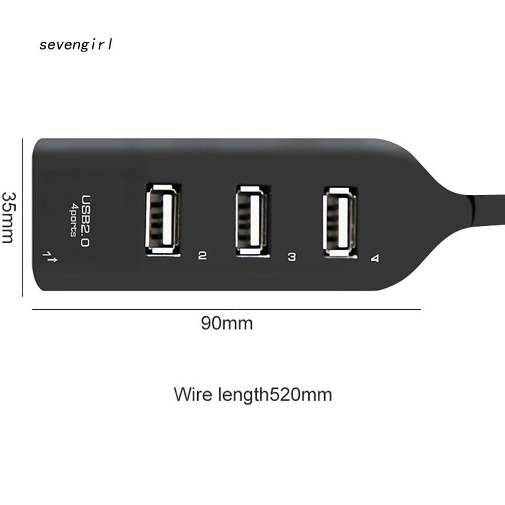 Bộ Chia 4 Cổng usb 2.0 480mbps Tốc Độ Cao Cho pc / laptop