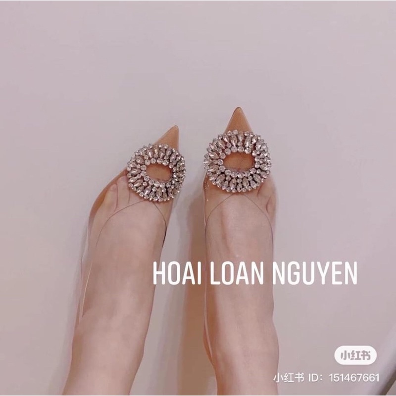 ❄️ HÀNG QUẢNG CHÂU FULLBOX ❄️ Sangdal mika bít mũi gót nhọn 7cm