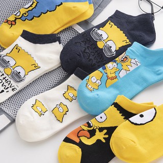Tất Simpson cổ ngắn màu
