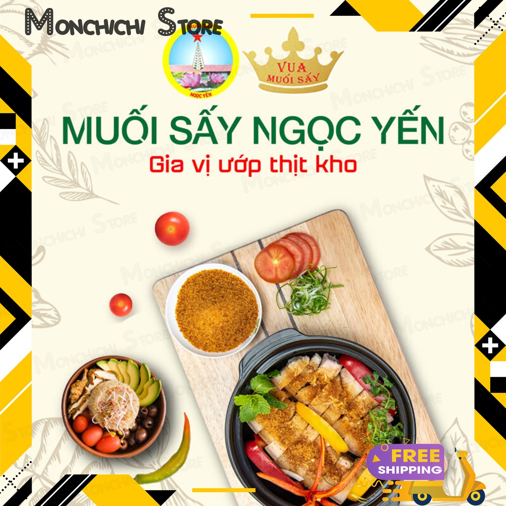 Muối sấy ngọc yến 2 gói 250g date mới mỗi tuần