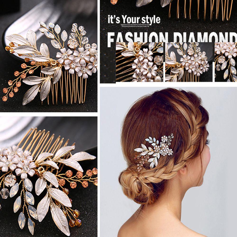 Lược Cài Tóc Hình Hoa Handmade Thời Trang Cho Nữ