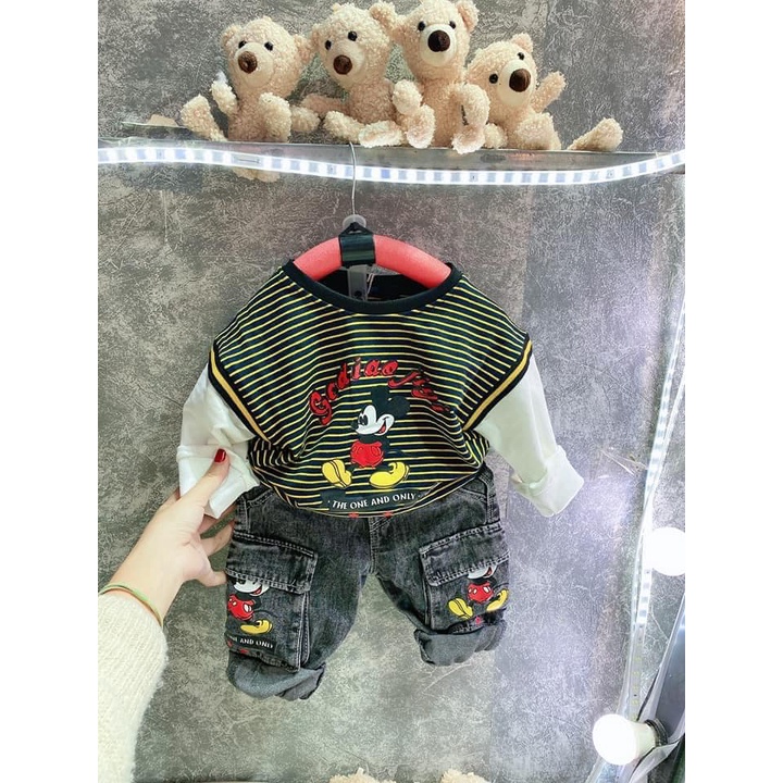 Set Jean Mickey trẻ em