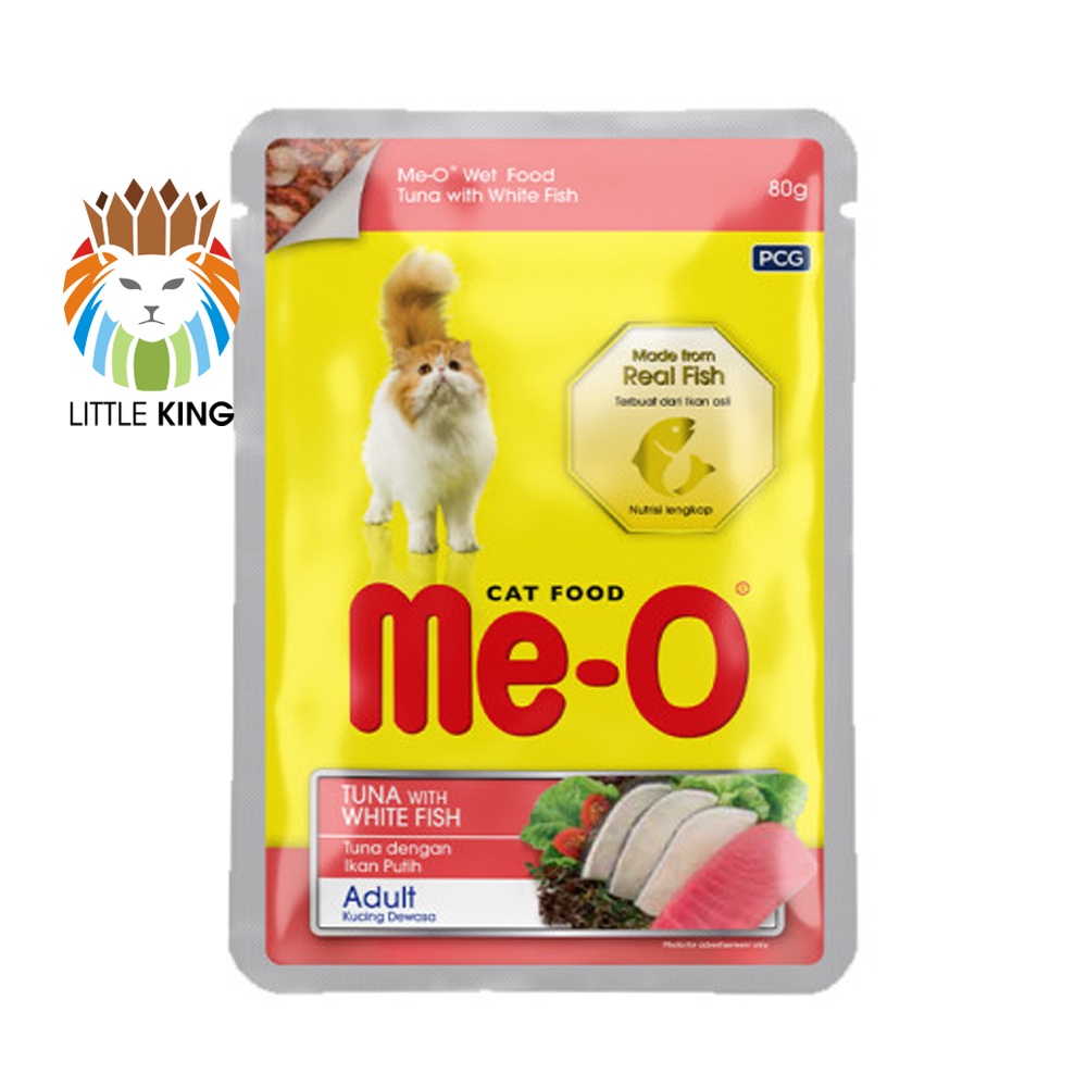 Pate mèo Me-o 80g, thức ăn dinh dưỡng, súp cho mèo con, mèo lớn đầy đủ dinh dưỡng Little King pet shop