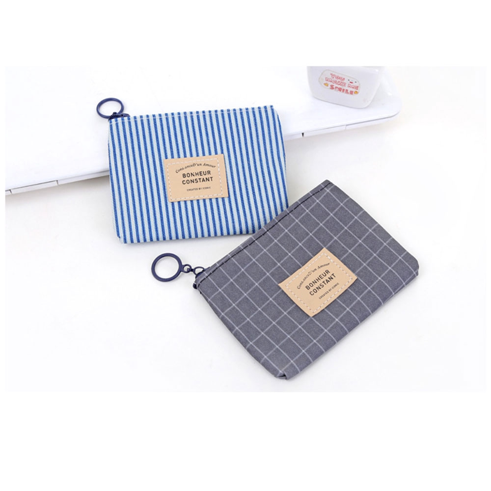 Ví đựng tiền xu thời trang bằng vải canvas | BigBuy360 - bigbuy360.vn