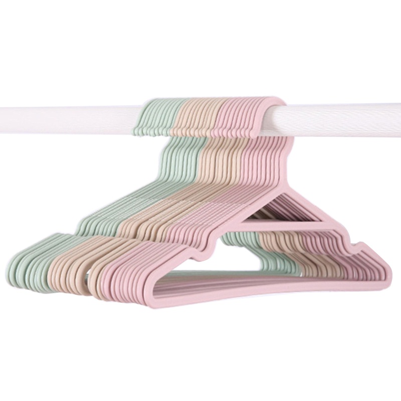 Set 10 Móc Phơi Quần Áo Chống Trượt Có Rãnh Tiện Dụng