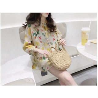 Áo sơ mi hoa họa tiết zara