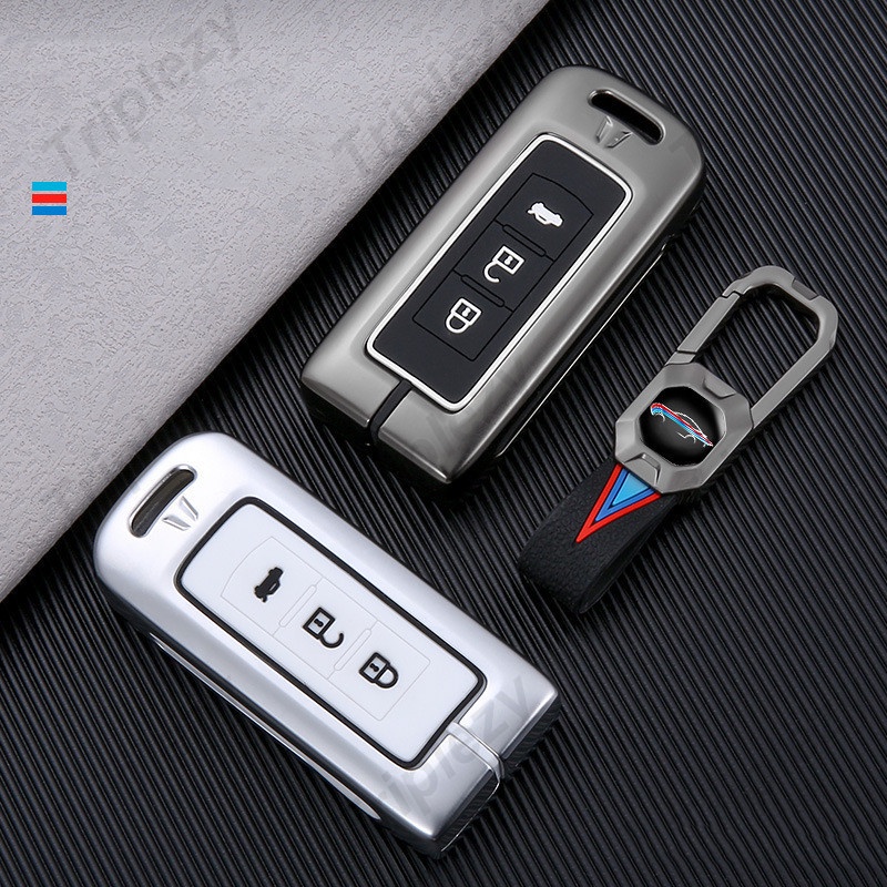 Vỏ Bảo Vệ Chìa Khóa Thông Minh Bằng Hợp Kim Kẽm Dạ Quang Cho Mitsubishi Outlander Lancer Montero Pajero Sport ASX RVR Mirage G4 Strada