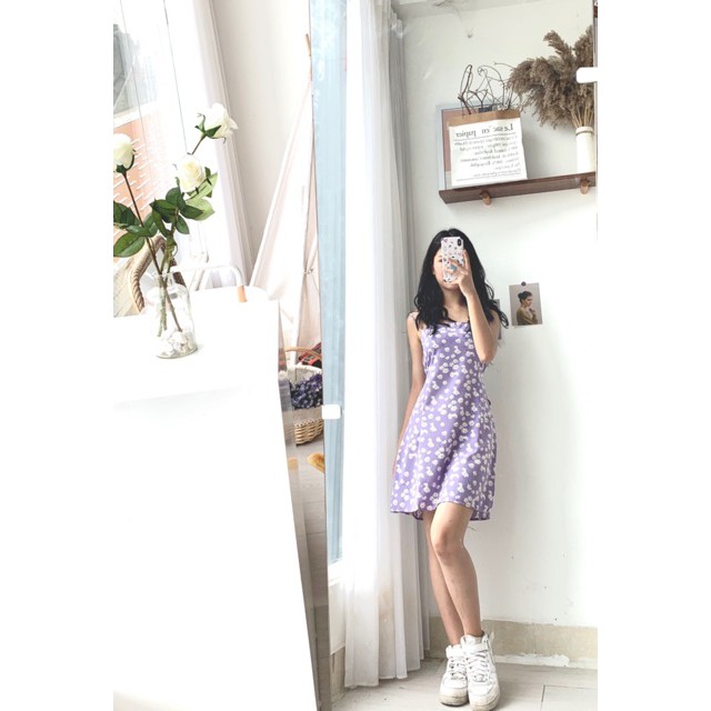 [CÓ ẢNH THẬT] Váy yếm kẻ ulzzang siêu xinh