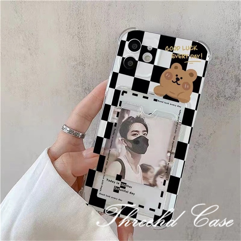 Ốp Điện Thoại Mềm Chống Sốc In Hình Gấu Dễ Thương Cho iPhone 14 13 12 11 Pro Max SE2020 X Xr Xs Max 8 7 6 6s Plus