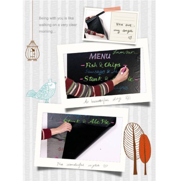 Nowship - Decal bảng đen viết phấn ( đủ size) x200cm