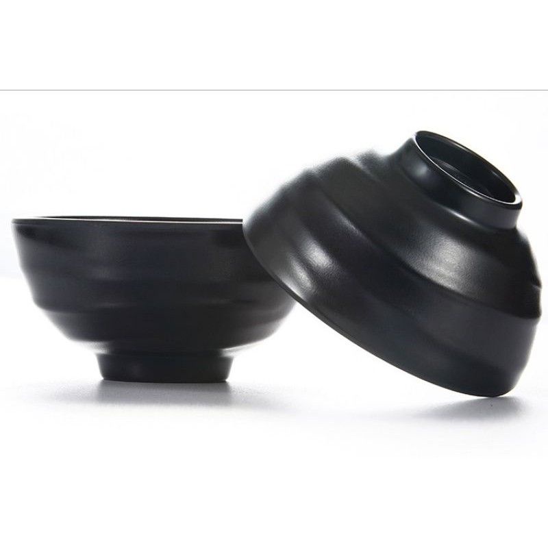 CHÉN CƠM NHỰA MELAMINE MÀU ĐEN