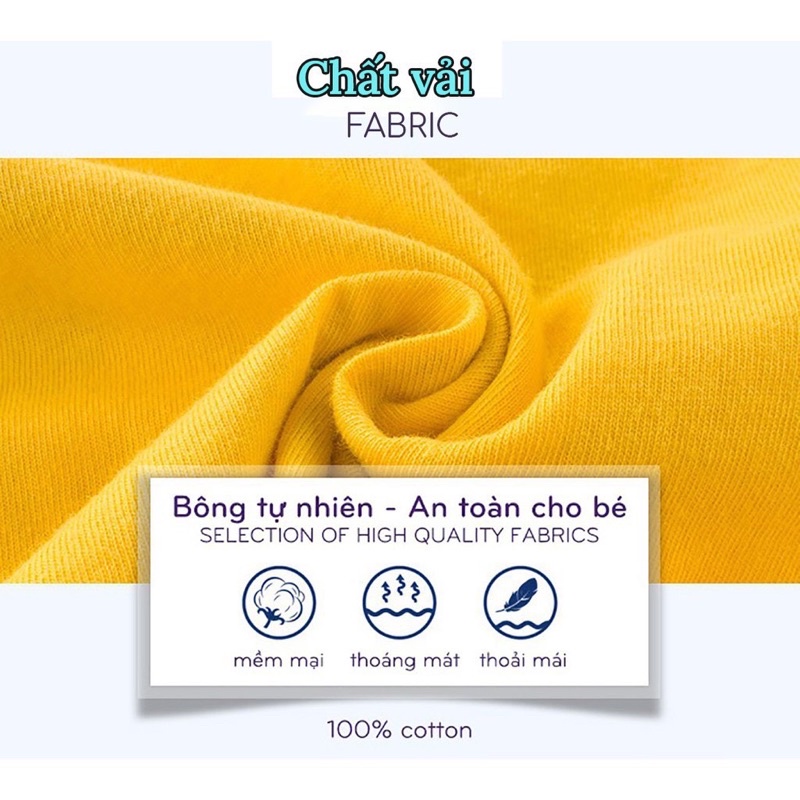 Bộ dài tay cho bé, trai bé gái chất cotton Quảng Châu cao cấp họa tiết ngộ nghĩnh, đánh yêu  size từ 6-18kg