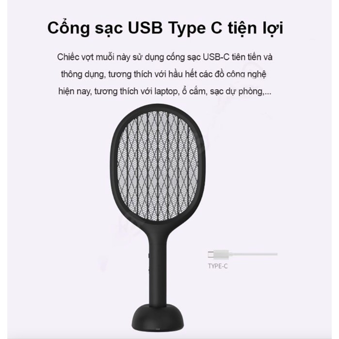 Vợt bắt muỗi Xiaomi Solove P1 - Hàng Chính Hãng