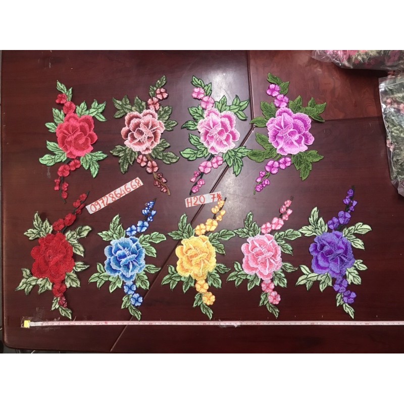 Bông Hoa thêu mã H20 và H120 (Shop giao đơn tiền hàng từ 50k)