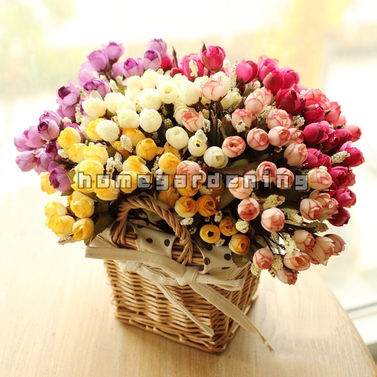 Bó Hoa Hồng Giả 15 Bông Trang Trí Tiệc Cưới