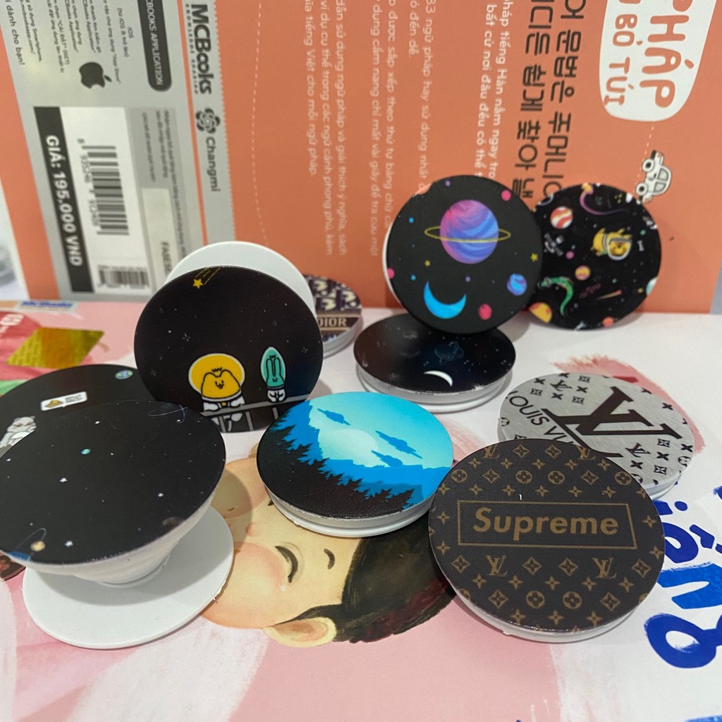 Giá đỡ chống lưng cho điện thoại Popsocket nhiều mẫu dễ thương (Giao ngẫu nhiên)