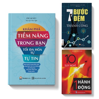 Sách - COMBO 3 cuốn: 7 bước đệm dẫn đến thành công, 10 suy nghĩ không bằng 1 hành động, Khám phá tiềm năng trong bạn