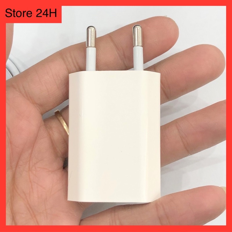 Bộ Củ Sạc Dẹp 5w + Cáp Sạc 6ic Chân (Lai Ning) Cho (Ai Phon) 5/6/7/8/X/11/12/13 - BẢO HÀNH 12 THÁNG