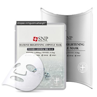 Mặt Nạ Dưỡng Trắng Tinh Chất Kim Cương SNP Diamond Brightening Ampoule Mask