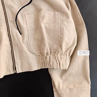 ÁO KHOÁC KAKI NHUNG PHỐI NÓN