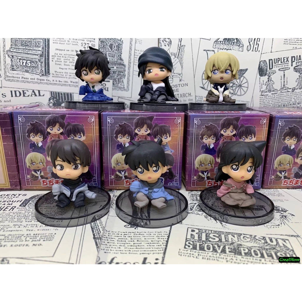 Combo 6 nhân vật Amine Conan Shinichi Kudo Ran Mori, Toru Amuro, ShuIchi Akai, Masumi Sera, Scotch Q mode