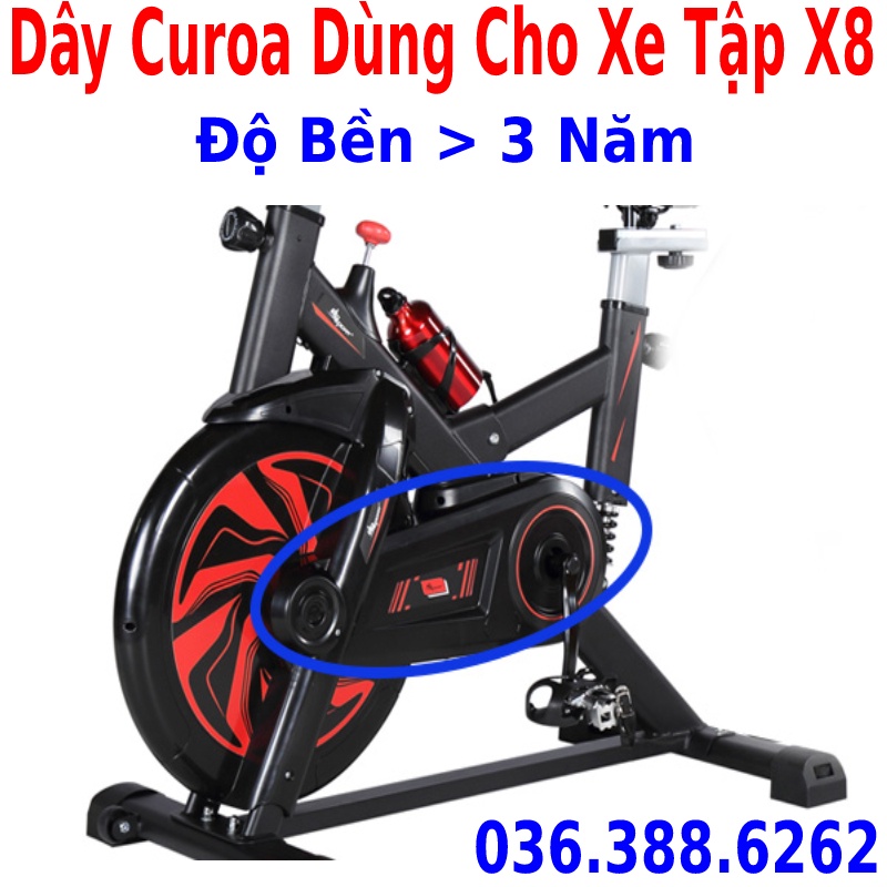 Xe đạp tập thể dục tập gym tập thể thao trong nhà Queen Sport X8 - Dây curoa cao su dự phòng dùng cho xe đạp tập thể dục