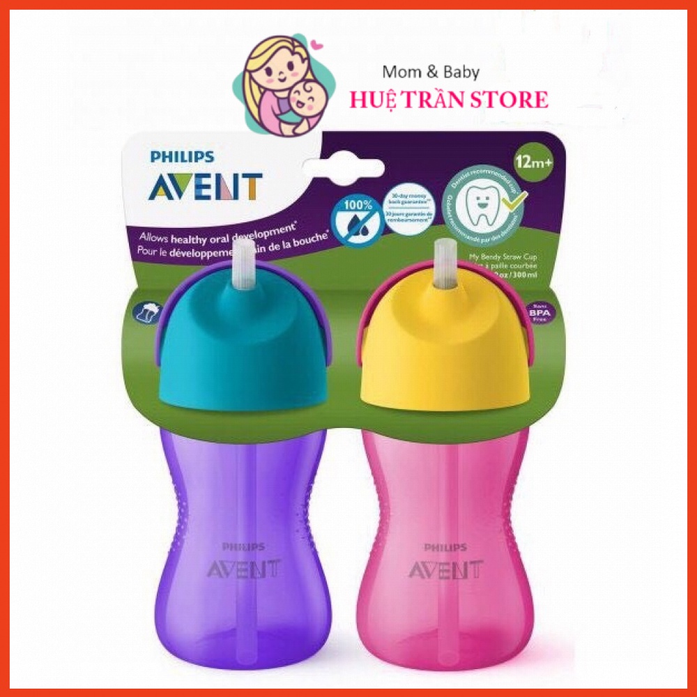 Bình tập uống nước philips avent 300ml 12 tháng +