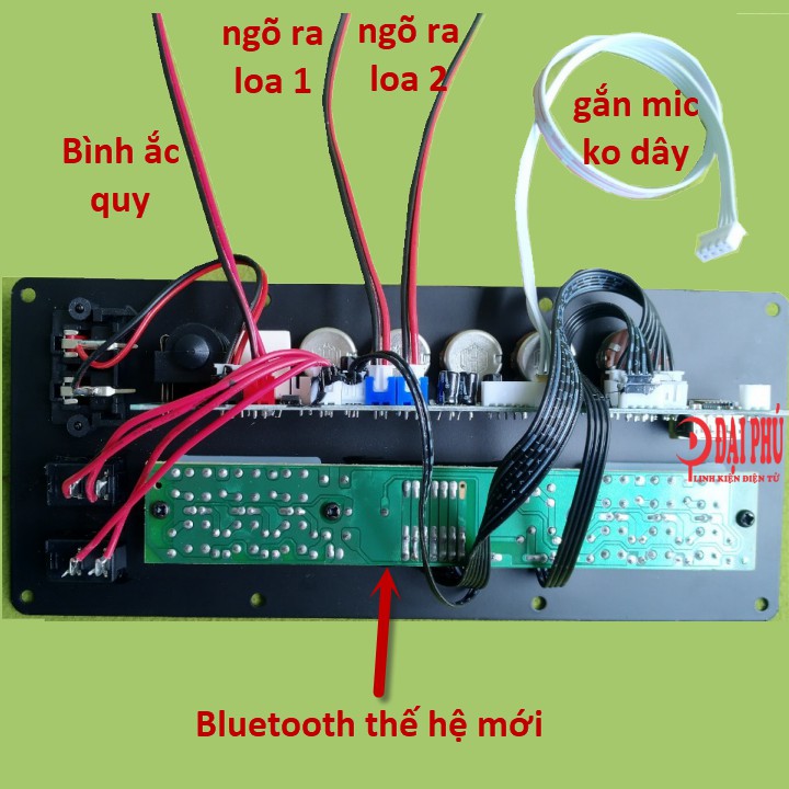 Mạch loa kéo 2 kênh IC CS8676 Bluetooth thế hệ mới, loa kéo 2.5 tấc đôi