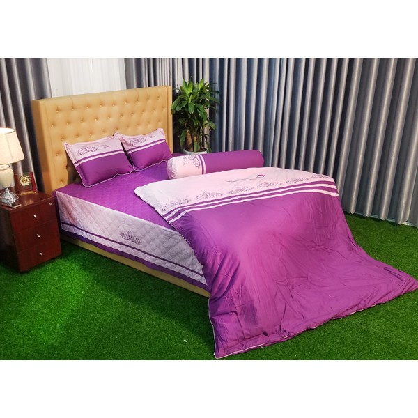 Bộ chăn ga gối phủ (rèm) Sông Hồng cao cấp kích thước 160x200 mã SH_H16 038