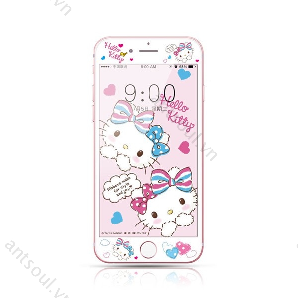 Kính cường lực họa tiết Hoạt hình 3d dành cho Iphone 6 6s 7 8 Plus Se2 7 8 Plus