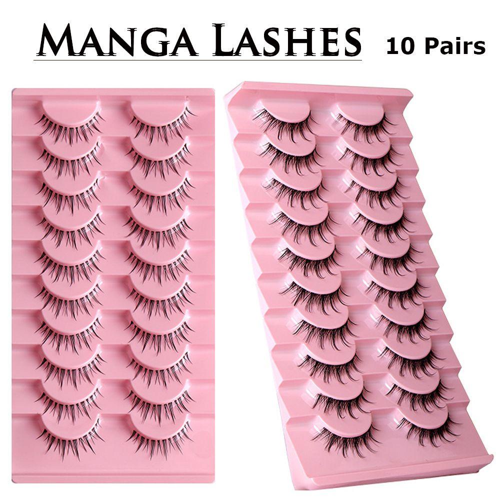 Bộ 10 Cặp Lông Mi Giả Siêu Nhẹ Thời Trang Dành Cho Nữ