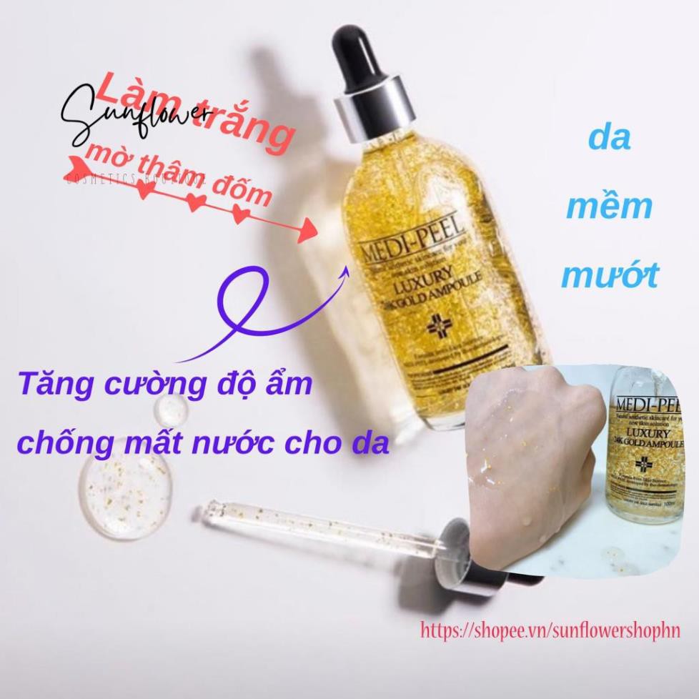 Tinh Chất Ngăn Ngừa Lão Hóa Medi Peel Luxury 24K Gold Ampoule 100ml