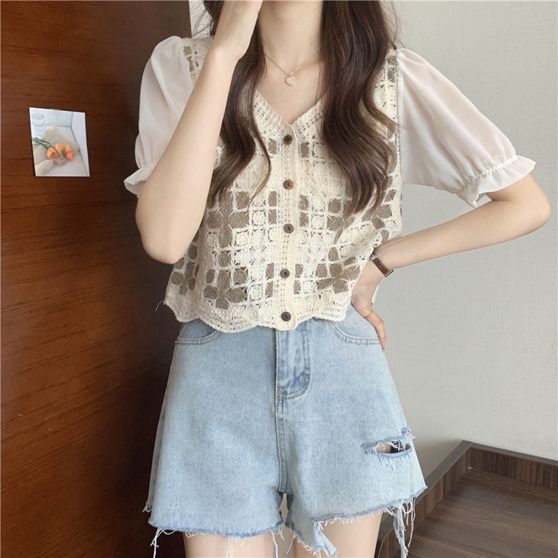 Áo cardigan Hàng Có Sẵn Áo cardigan Ngắn Tay Dệt Kim Cho Nữ JL-TX-248 2022
