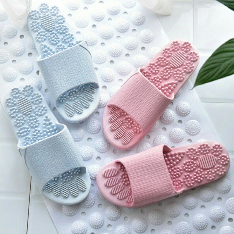 Dép nữ quai ngang đi trong nhà tắm , trong văn phòng , trong nhà có gai massage chân unisex