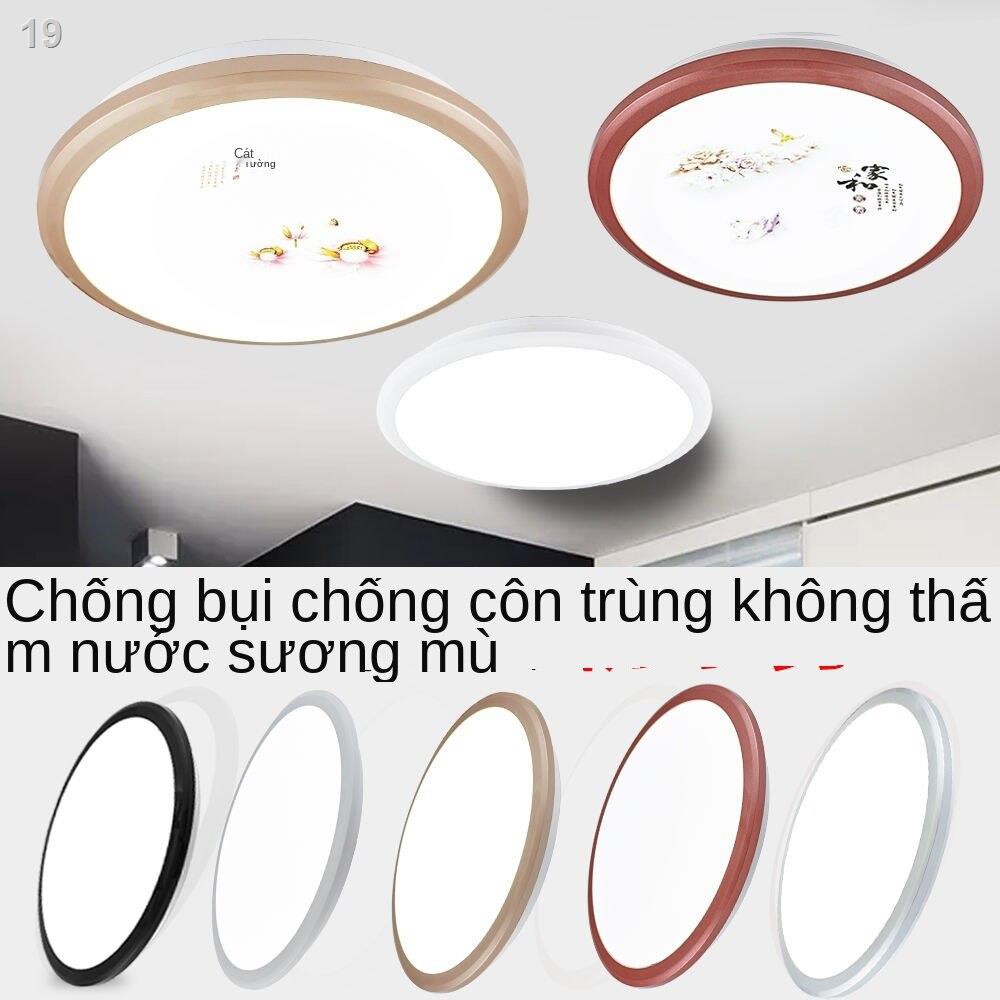 Đèn ốp trần tròn không thấm nước chống ẩm bụi côn trùng muỗi nhà vệ sinh phòng tắm, ban công, ngủ, bếp, ba ánh s